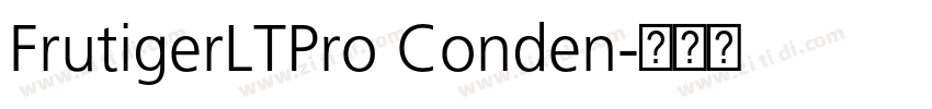 FrutigerLTPro Conden字体转换